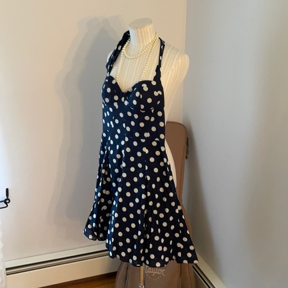 Betsey Johnson | Dresses | Betsey Johnson Polka Dot Halter Dress | Poshmark